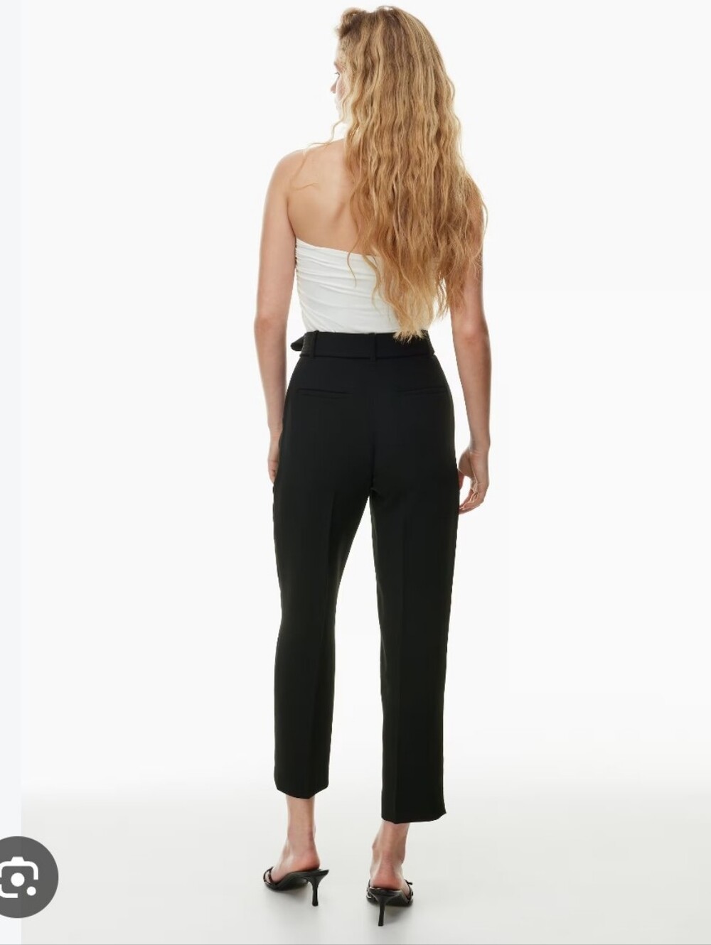Wilfred Tie Front Tapered Trouser Black Size 4